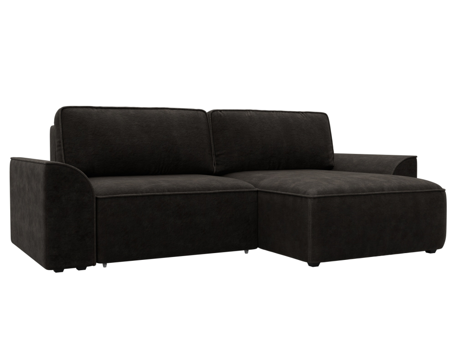 Диваны угловые в гостиную, Диван угловой Лига-048 НПБ, велюр BRUT