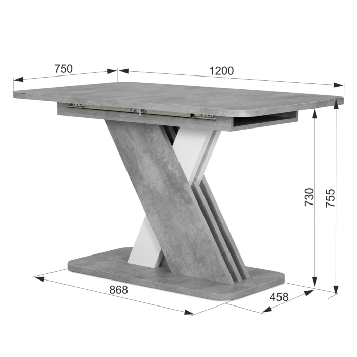 Обеденные столы, Стол обеденный раздвижной Радость