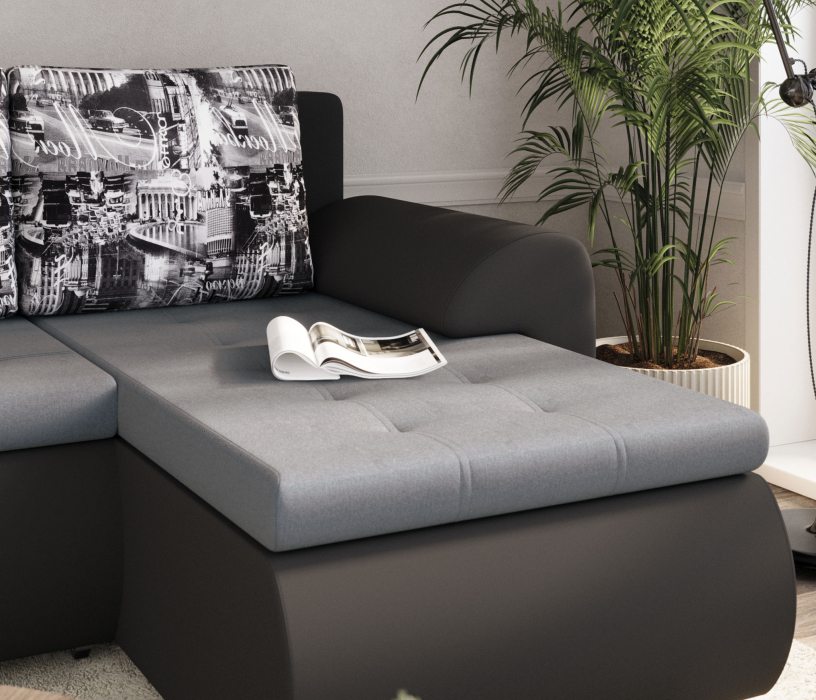 Диваны угловые в гостиную, Угловой диван Цезарь, правый