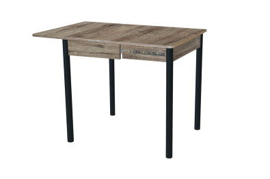 Глайдер стол обеденный Опора № 2-круглая муар черный