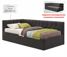 Мягкая кровать, Мягкая кровать-тахта Afelia 900 с ортопедическим основанием