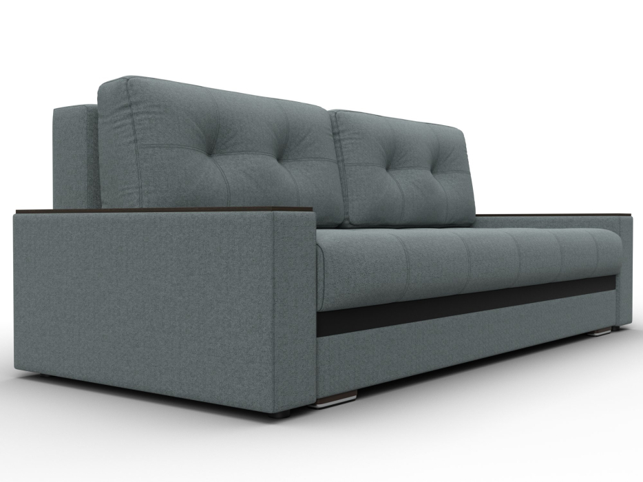 Диваны прямые, Диван прямой с декором Лига-096 НПБ, рогожка Амур / экокожа