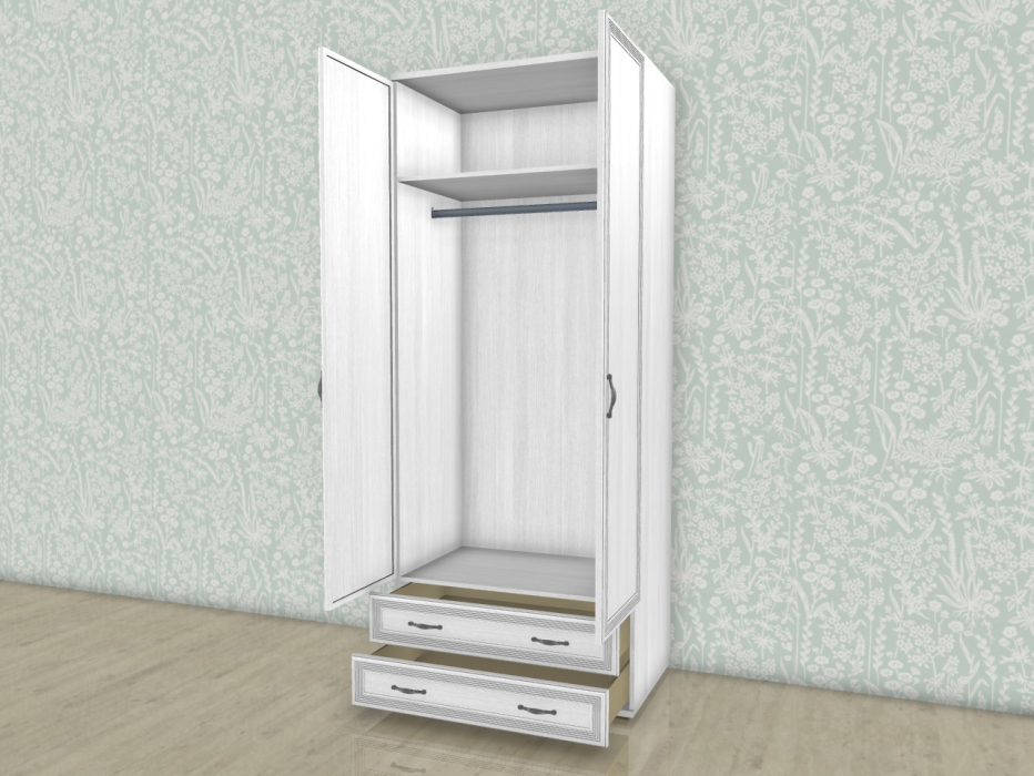 Шкафы двухстворчатые, Модульная система Карина Шкаф ШК-1005