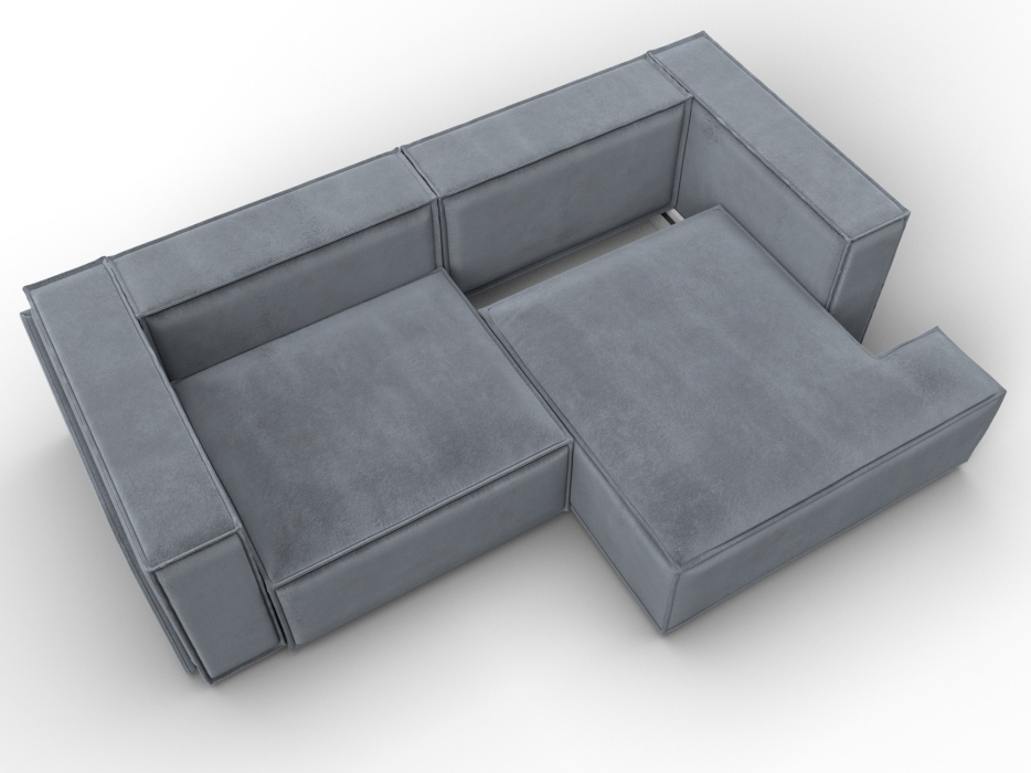 Диваны угловые в гостиную, Диван угловой Лига-061 угол правый, велюр TOWER