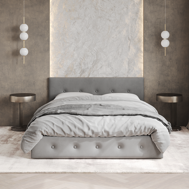 Кровати с мягким изголовьем, Кровать двуспальная Венера-10 140х200