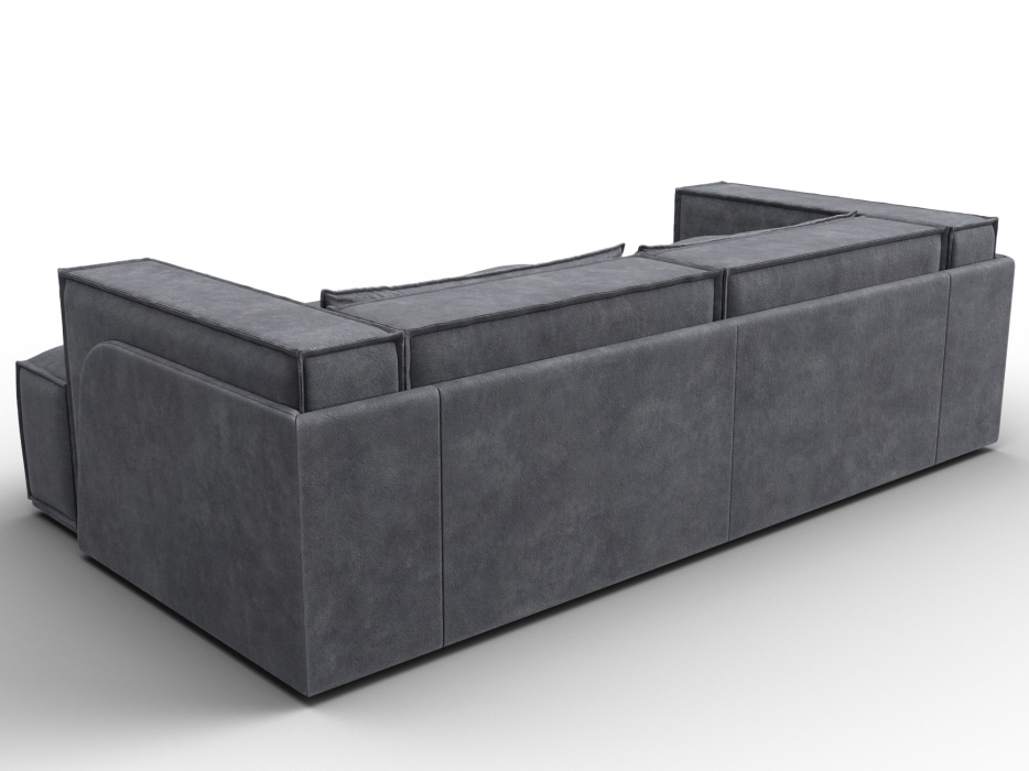 Диваны угловые в гостиную, Диван угловой Лига-061 угол правый, велюр BRUT