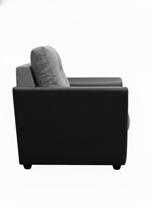 Мягкая мебель, Кресло Амстердам , рогожка/экокожа