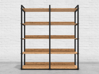 Стеллаж Лофт BS 180-40 чёрный