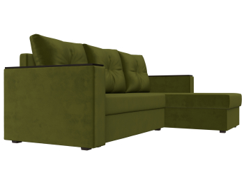 Диван угловой Атланта без стола универсальный угол, микровельвет