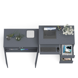 Тумба Мори МА900.1 и стол компьютерный МС-6 ящики справа