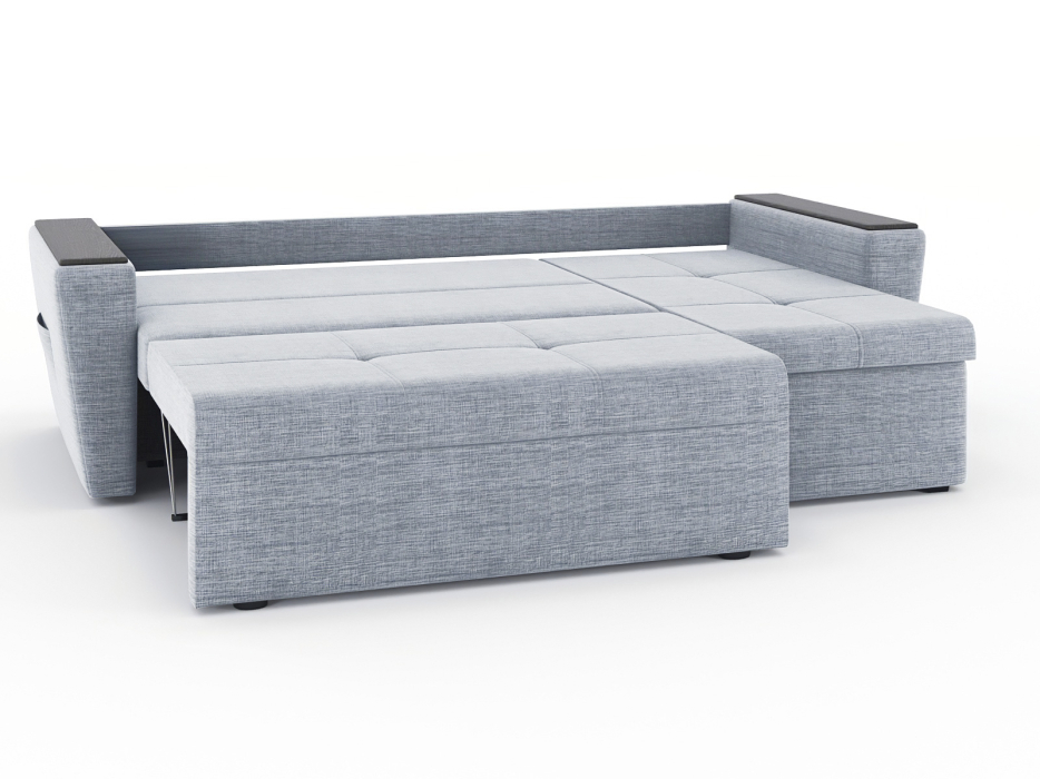 Диваны угловые в гостиную, Диван-кровать угловой Дубай Майами еврокнижка трехсекционная, рогожка Люкс