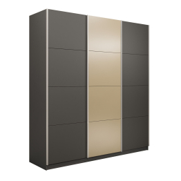 Шкаф-купе Эста 3-х дверный ДСП/Стекла фисташка/Доводчик 270х66х240