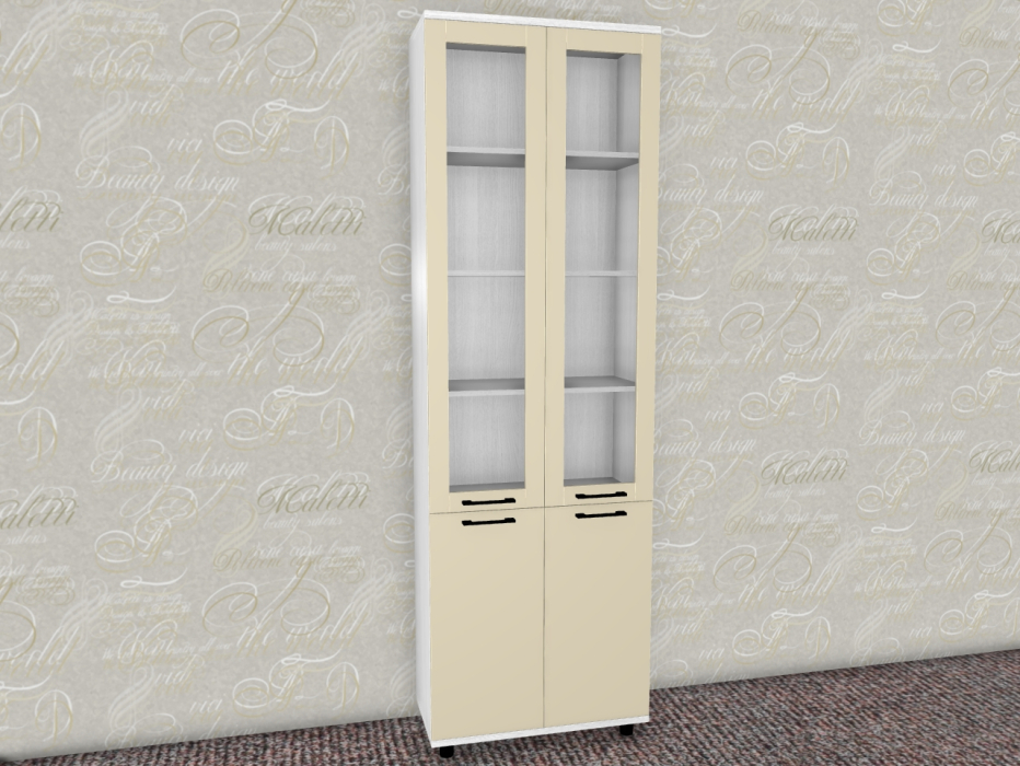 Шкафы двухстворчатые, Модульная система Грейс Шкаф ШК-5035  Снежный Ясень