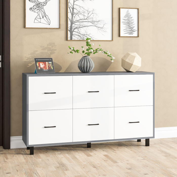 ТВ-тумбы, Комод шесть выдвижных ящиков РВК 127-1504