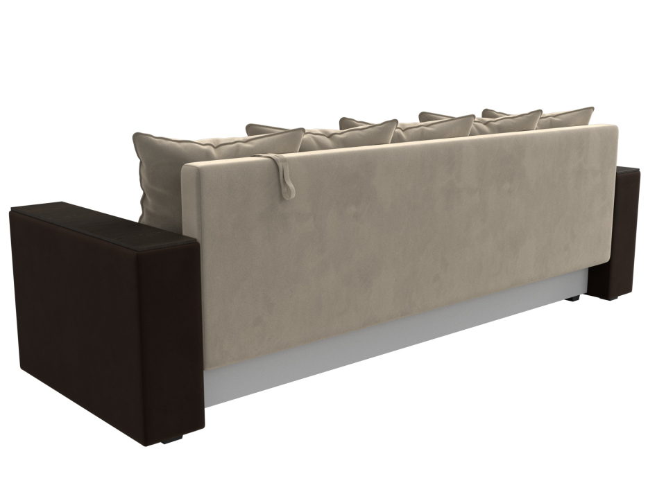 Диваны кровати со спальным местом, Диван прямой Дубай Лайт полки слева, микровельвет