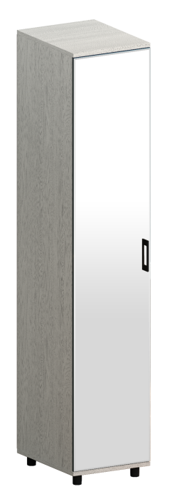 Шкафы одностворчатые, Модульная система Грейс Шкаф ШК-5027  Снежный Ясень