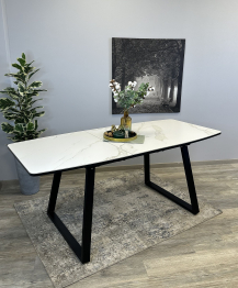 Стол Kenner AZ1400 раздвижной, керамика , опоры черные