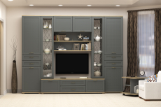 Стенки для гостиной, Модульная гостиная Карина композиция 17