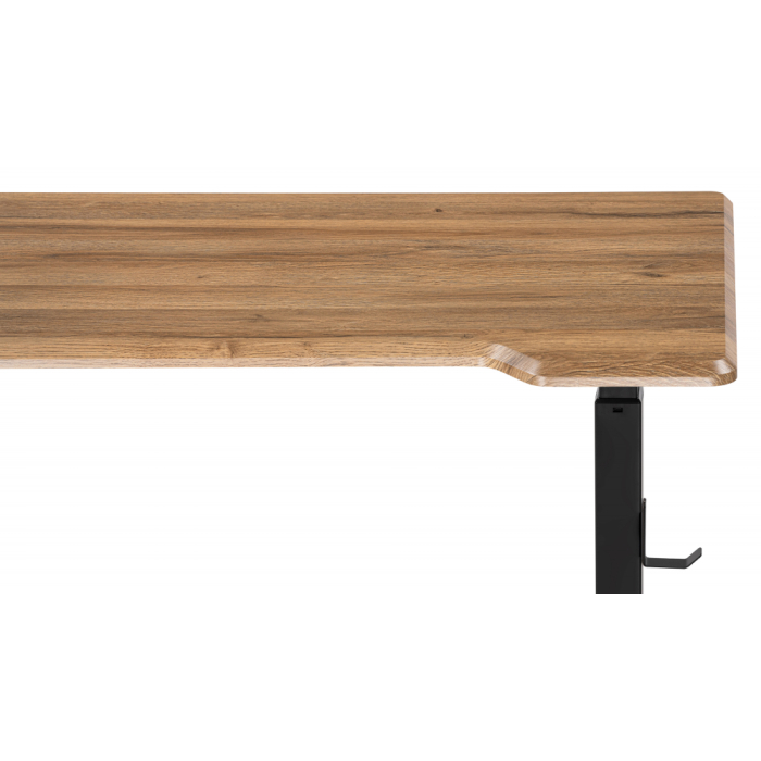 Прямые компьютерные столы, Компьютерный стол Маркос с механизмом подъема 120х75х75, черный