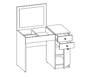 Туалетный стол ЛОТОС-3