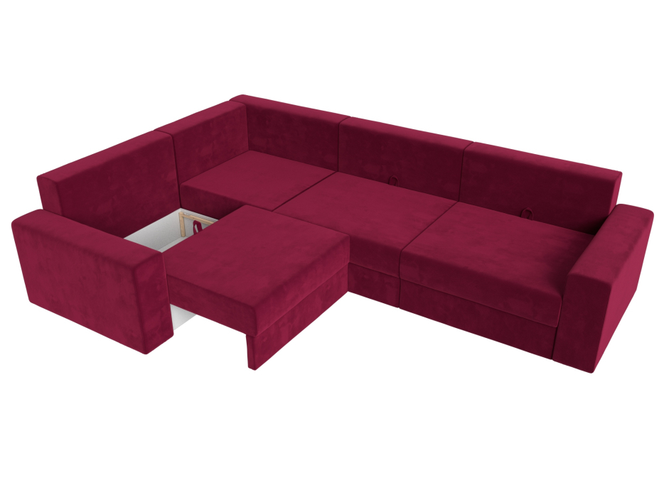 Офисные диваны, Угловой диван Майами Long левый угол, микровельвет