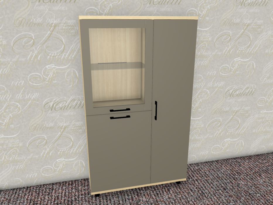Шкафы распашные, Модульная система Грейс Шкаф ШК-5084  Ясень Асахи