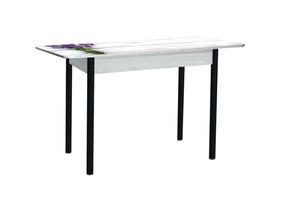 Обеденные столы, Нью йорк стол обеденный раздвижной фотопечать опора круглая муар черный