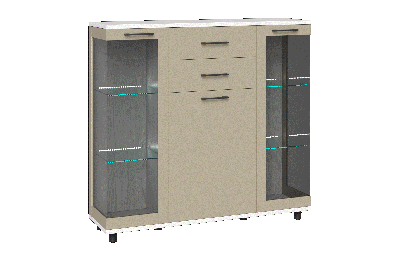 Модульная система Грейс Тумба ТБ-5000  Снежный Ясень