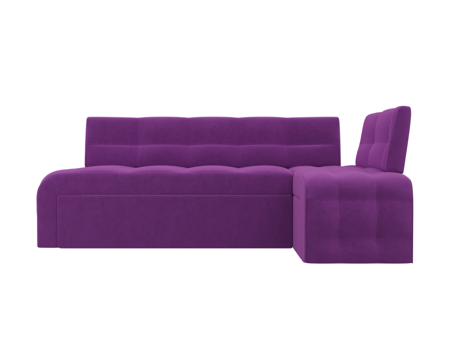 Диваны угловые кухонные, Кухонный угловой диван Люксор правый угол, микровельвет