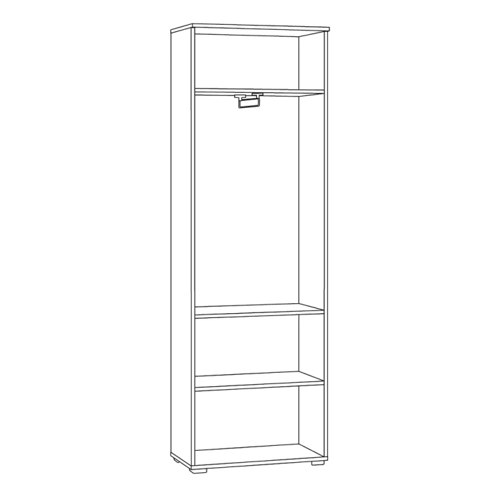 Шкафы двухстворчатые, Шкаф для одежды Октава 13.338