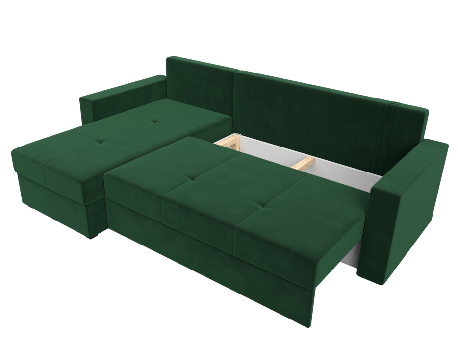 Диваны угловые в гостиную, Диван угловой Верона Лайт левый угол, велюр