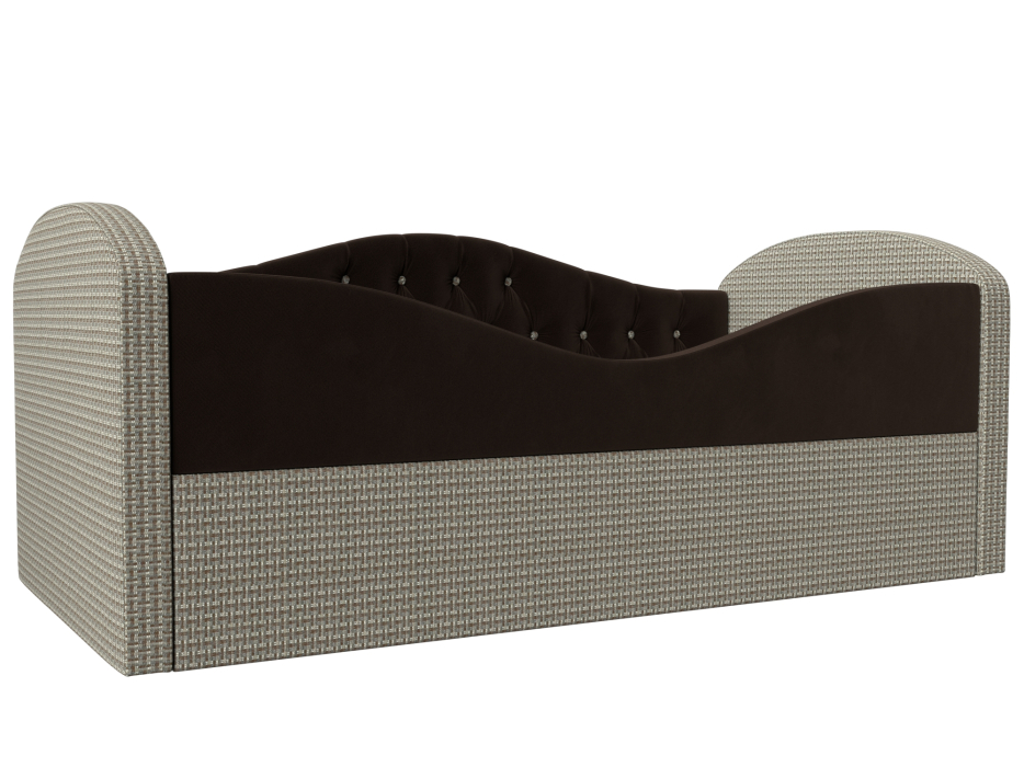 Кровати одноярусные, Детская кровать Сказка Люкс, микровельвет