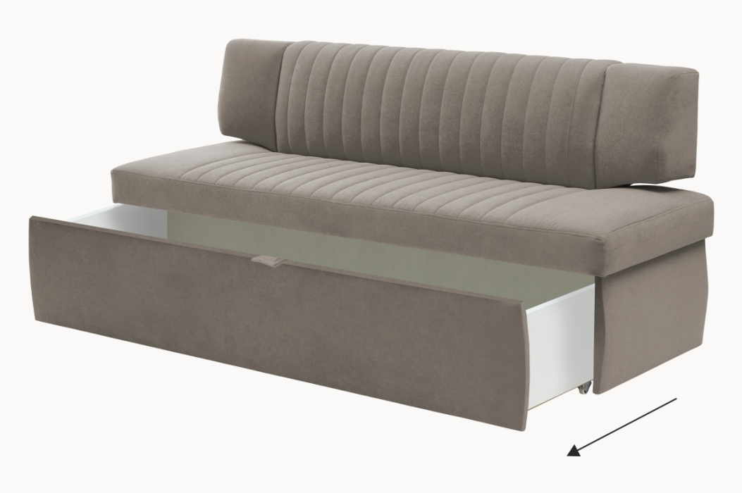 Диваны прямые кухонные, Прямой кухонный диван Аргус 198 ящик