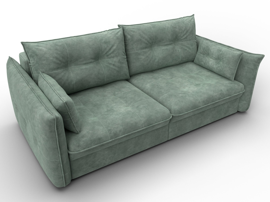 Диваны еврокнижки, Диван прямой Лига-100 НПБ, велюр BRUT