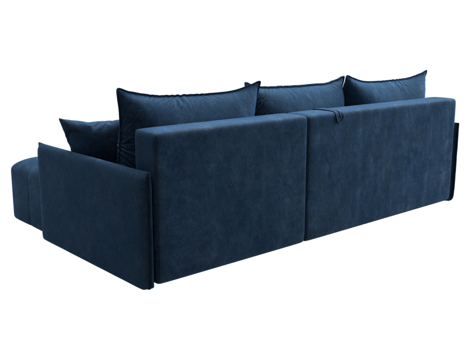 Диваны угловые в гостиную, Диван угловой Лига-054 НПБ угол универсальный, велюр BRUT