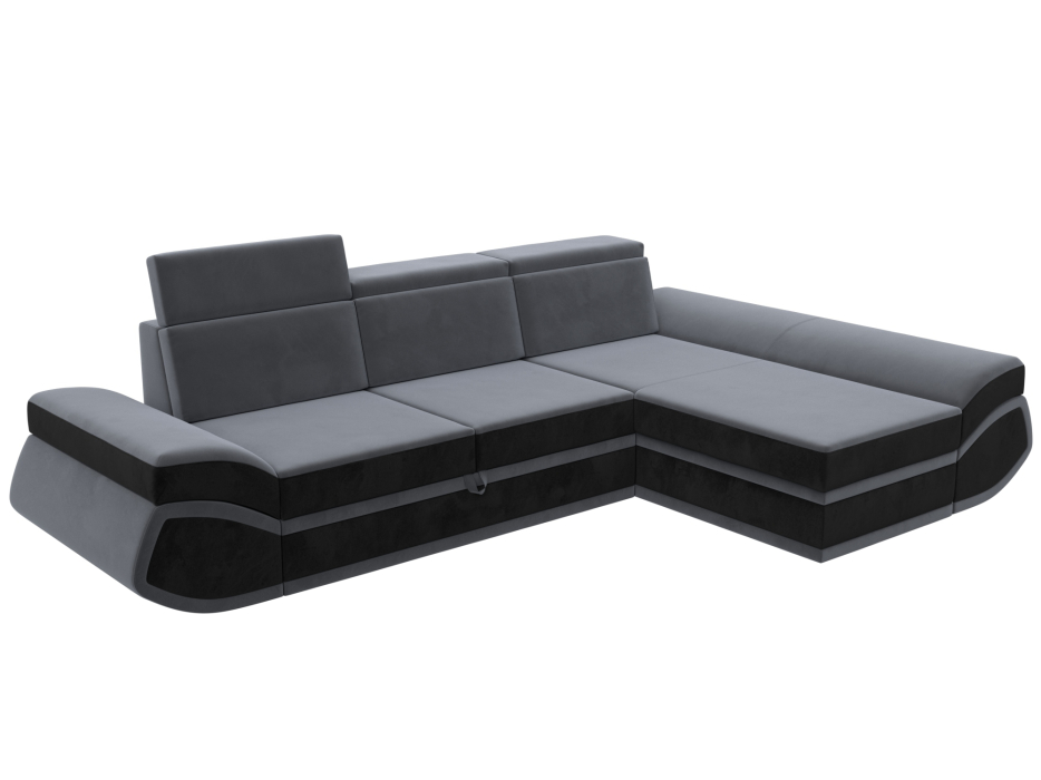 Диваны угловые в гостиную, Диван угловой Лига-032 правый угол, велюр