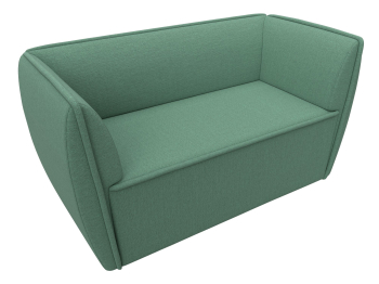 Диван кухонный прямой Бергамо 2-х местный, рогожка Амур