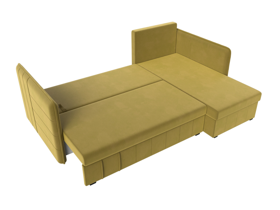 Диваны угловые в гостиную, Диван угловой Слим универсальный угол, микровельвет