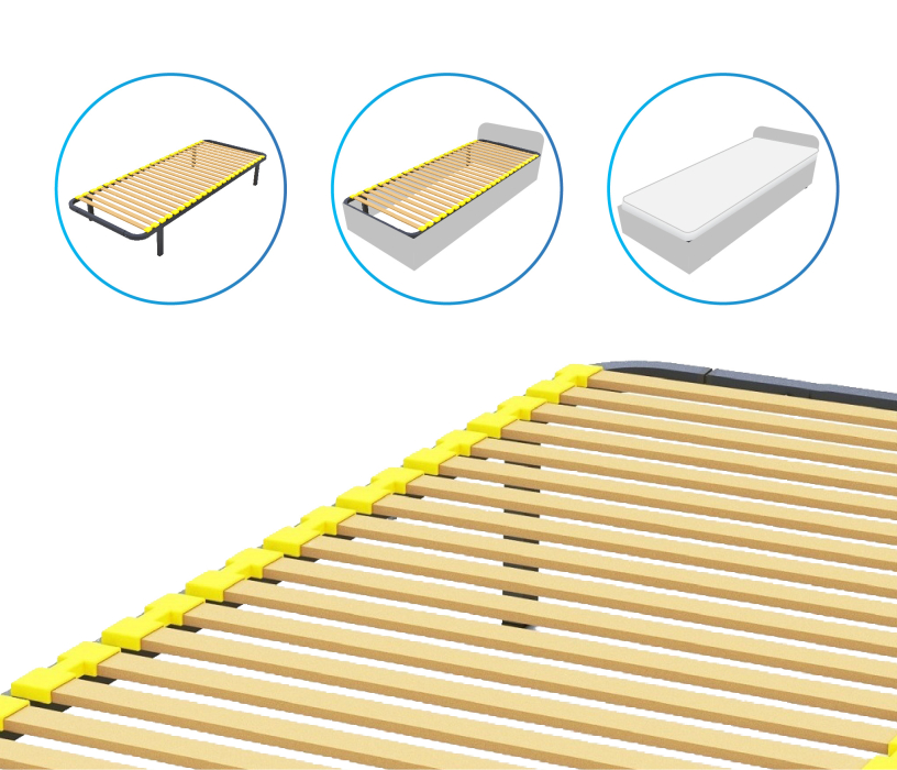 Ортопедические основания, Ортопедическое основание 90х190 см с узкой ламелью