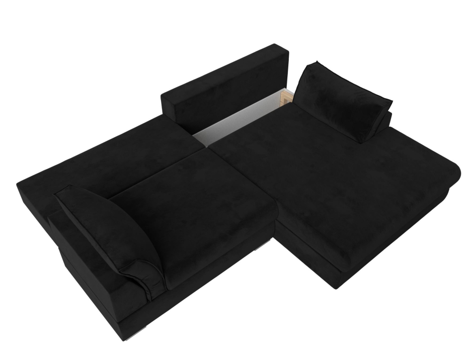 Диваны угловые в гостиную, Угловой диван Пекин угол правый, велюр