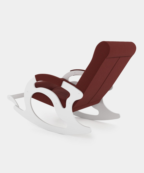 Кресла-качалки, Кресло-качалка Тироль - БЕЛЫЕ ткань