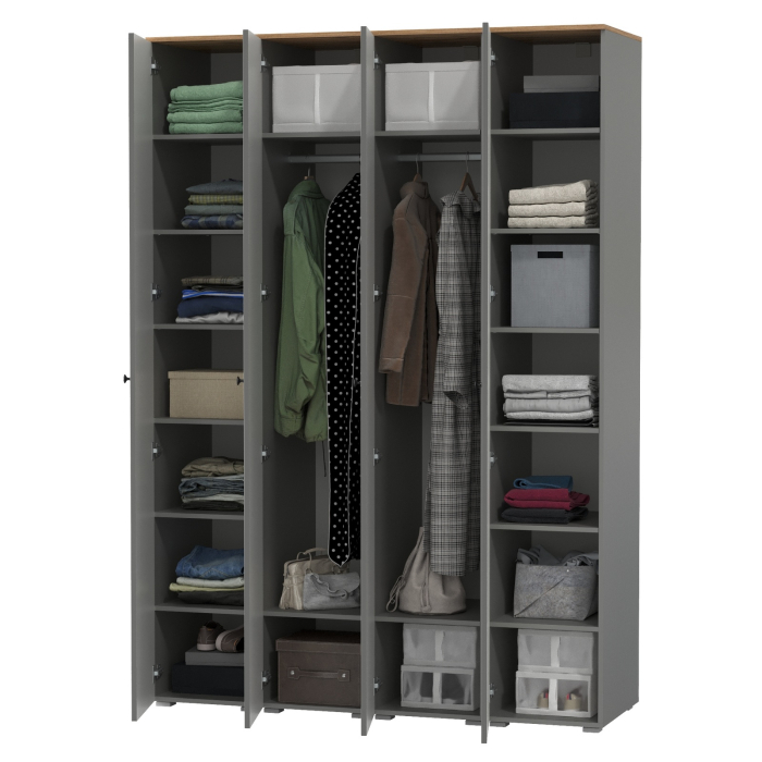 Прихожие, Набор шкаф-пеналов 4 штуки для прихожей Остин