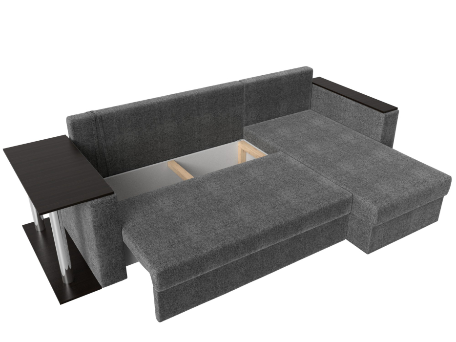 Диваны угловые в гостиную, Угловой диван Атланта правый угол, рогожка Амур