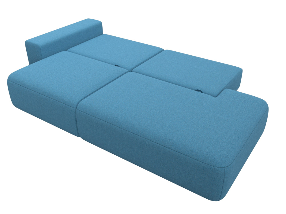 Диваны еврокнижки, Диван прямой Лига-036 НПБ Модерн подлокотник слева, рогожка Амур