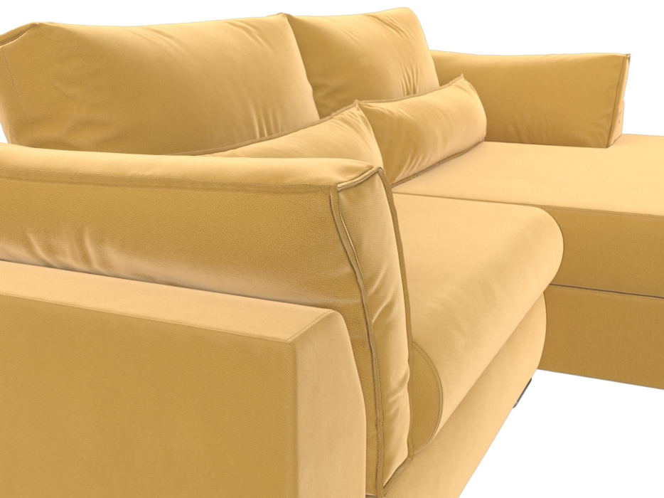 Диваны угловые в гостиную, Угловой диван Пекин угол правый, микровельвет