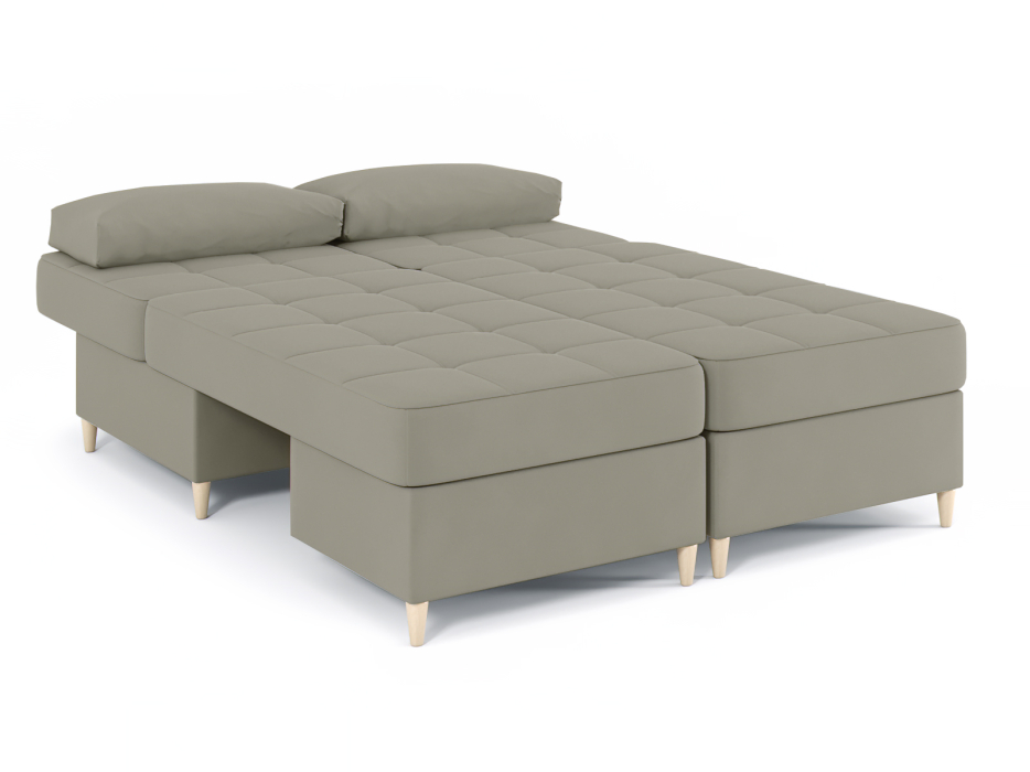 Диваны угловые в гостиную, Диван-кровать угловой Оливер 2 еврокнижка-трансформер, велюр