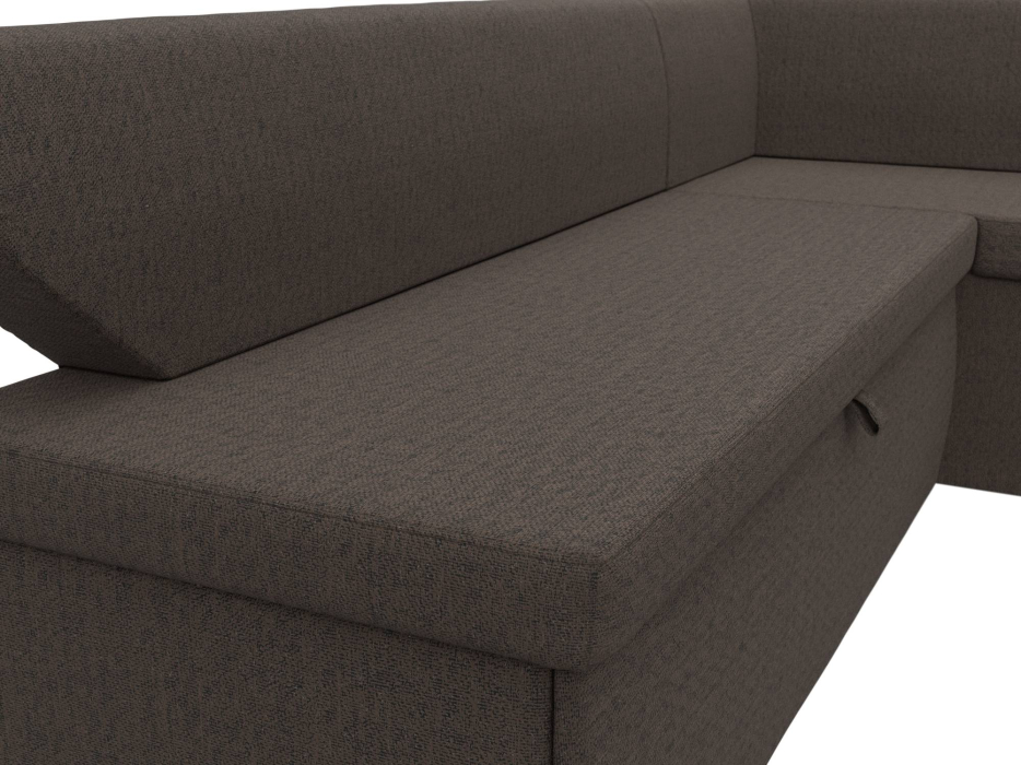 Кухонные уголки, Диван кухонный угловой Омура правый угол, рогожка Амур 