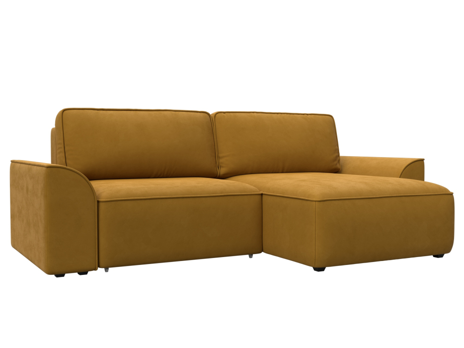 Диваны угловые в гостиную, Диван угловой Лига-048 НПБ, велюр BRUT