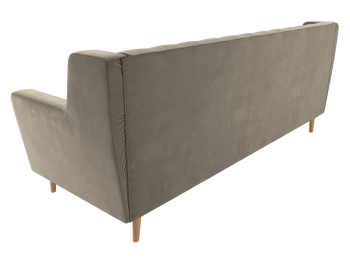 Прямой диван Брайтон 3 Люкс, микровельвет