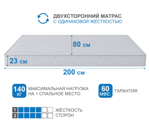 Столлайн / Матрас Сити-Мадрид 800*2000